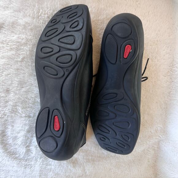 Wolky Black Leather Lace Up Shoes Men’s Size 9 EU 42 Comfort Oxford Casual - Picture 9 of 10